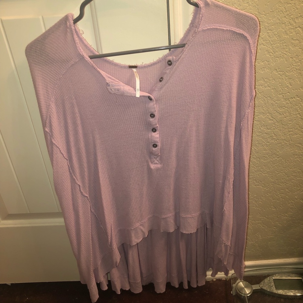 free people lavender top